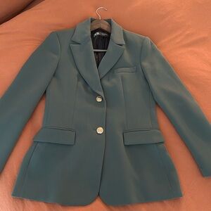 Green Zara Blazer